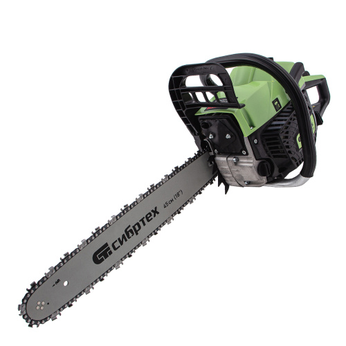 Пила цепная бензиновая БП-5245, 52 см3, шина 45 см, шаг 0.325, паз 1,5 мм, 72 звена Сибртех по ценам производителя в Уфе с доставкой по всей России