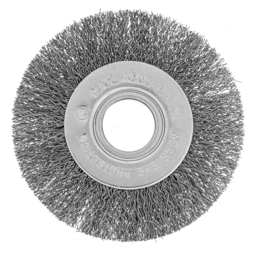 Щетка для УШМ, 100 мм, посадка 22.2 мм, плоская, витая проволока 0.3 мм Сибртех по ценам производителя в Уфе с доставкой по всей России