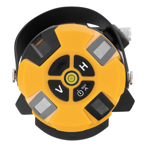 Лазерный уровень LX3, 10 м, ± 0,3 мм/1 м, 635 нм, 4 вертикальных, 1 горизонтальная плоскости, резьба 5/8" Denzel по ценам производителя в Уфе с доставкой по всей России