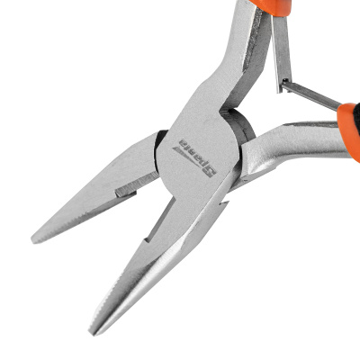 Длинногубцы прямые Mini, 130 мм, никелированные, авторазжим Sparta по ценам производителя в Уфе с доставкой по всей России
