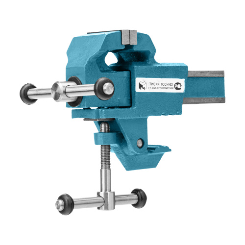 Тиски слесарные, 63 мм, крепление для стола, винтовой зажим (Глазов) по ценам производителя в Уфе с доставкой по всей России