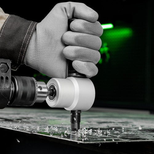 Насадка на дрель для резки листового металла до 1.8 мм Сибртех по ценам производителя в Уфе с доставкой по всей России