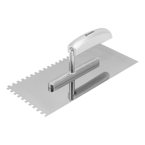 Гладилка из нержавеющей стали, 280 х 130 мм, деревянная ручка, зуб 6 х 6 мм Matrix по ценам производителя в Уфе с доставкой по всей России