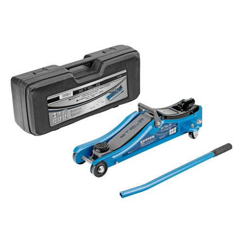 Домкрат гидравлический подкатной в пластиковом кейсе, 2 т, Low Profile, 80-380 мм Stels по ценам производителя в Уфе с доставкой по всей России