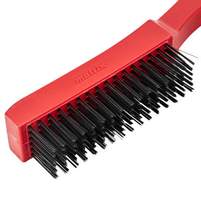 Щетка зачистная шестирядная, закаленная прямая проволока с пластиковой ручкой Matrix по ценам производителя в Уфе с доставкой по всей России