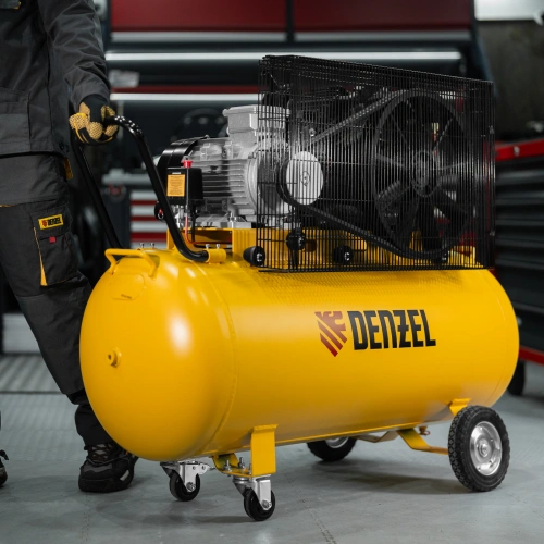 Компрессор воздушный рем. привод BCV 5500-T/200, 5,5 кВт, 200 литров, 850 л/мин Denzel по ценам производителя в Уфе с доставкой по всей России