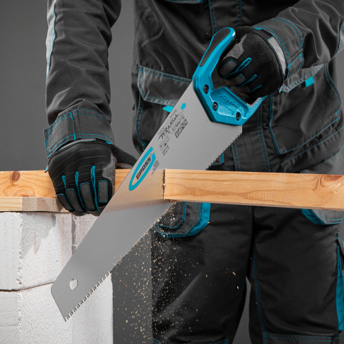 Ножовка по дереву "Piranha", 450 мм, 7-8 TPI, зуб-3D, каленый зуб, двухкомпонентная рукоятка Gross по ценам производителя в Уфе с доставкой по всей России