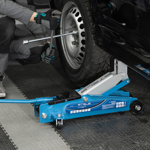 Домкрат гидравлический подкатной, высокий подъем, 3т, SUV, 190-535 мм, в кейсе Stels по ценам производителя в Уфе с доставкой по всей России