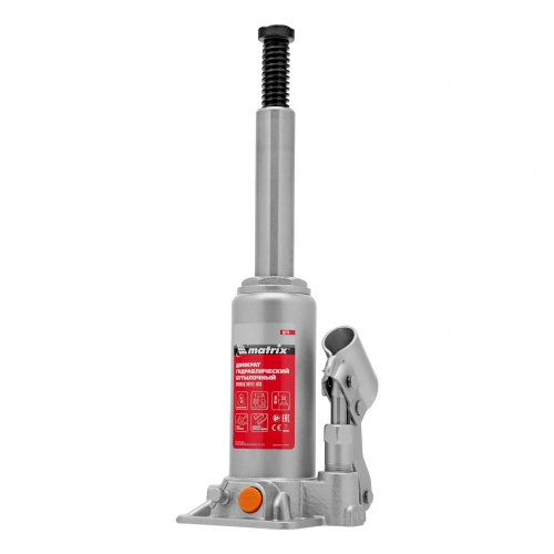 Домкрат гидравлический бутылочный, 3 т, h подъема 178-343 мм, в пластиковом кейсе Matrix по ценам производителя в Уфе с доставкой по всей России