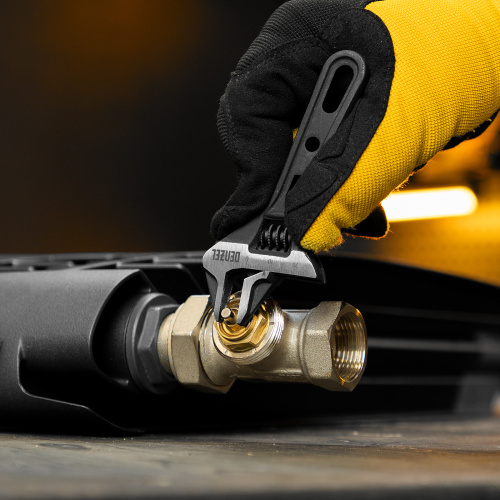 Ключ разводной 115 мм, CrV, кованый, укороченная рукоятка Denzel по ценам производителя в Уфе с доставкой по всей России