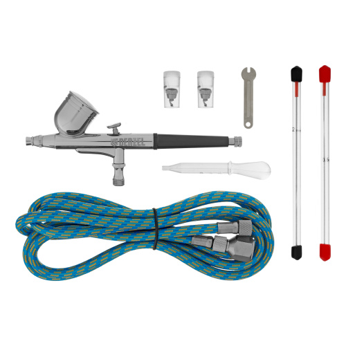 Аэрограф с верхним бачком AB1, 0.2/0.3/0.5 мм, 7 мл, 9 л/мин Denzel по ценам производителя в Уфе с доставкой по всей России