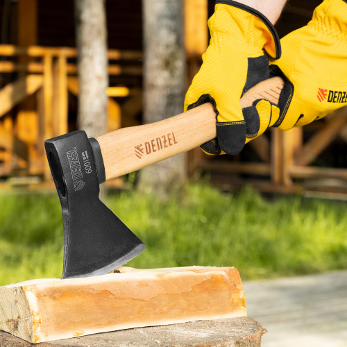 Топор, 600 г, кованый, буковое топорище Denzel по ценам производителя в Уфе с доставкой по всей России