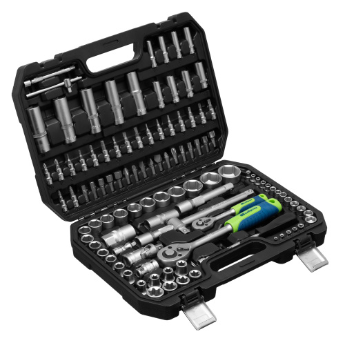 Набор инструментов, 1/2", 1/4", 108 предметов// Сибртех по ценам производителя в Уфе с доставкой по всей России