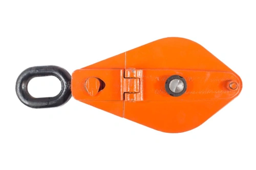 Блок монтажный однорольный с  ушком TOR 3,2 т с откидной щекой по ценам производителя в Уфе с доставкой по всей России