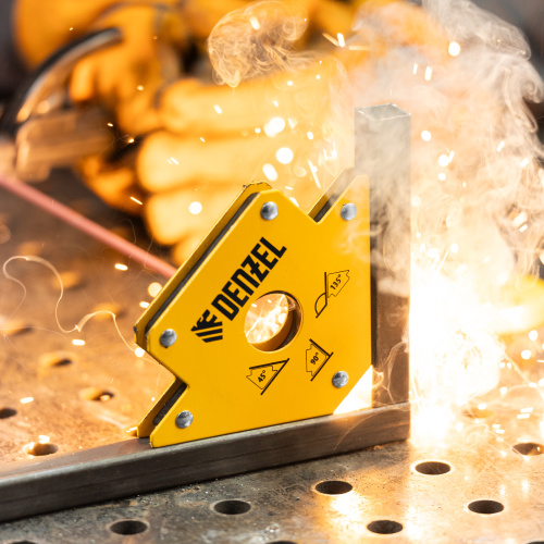 Фиксатор магнитный для сварочных работ, усилие 50 Lb Denzel по ценам производителя в Уфе с доставкой по всей России