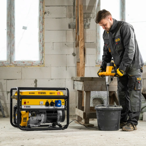 Генератор бензиновый GE 8900, 8.5 кВт, 220 В/50 Гц, 25 л, ручной старт Denzel по ценам производителя в Уфе с доставкой по всей России