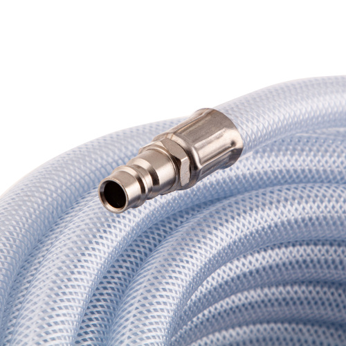 Шланг пневматический ПВХ, 10 x 16 мм, 18 бар, армированный, прозрачный, быстросъемное соединение, 30 м Stels по ценам производителя в Уфе с доставкой по всей России