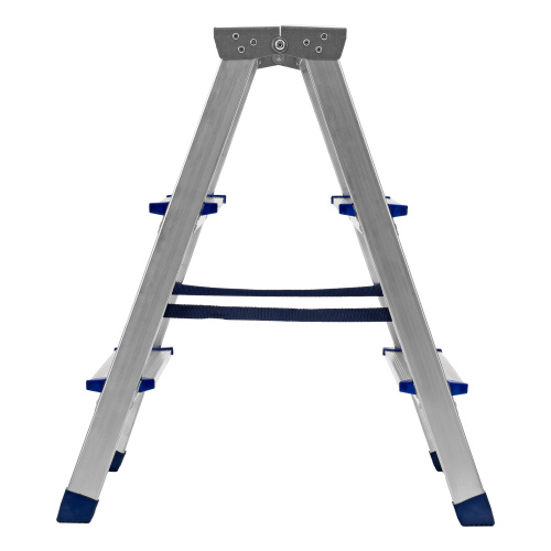 Стремянка двусторонняя 3 ступени, алюминиевая, Сибртех по ценам производителя в Уфе с доставкой по всей России