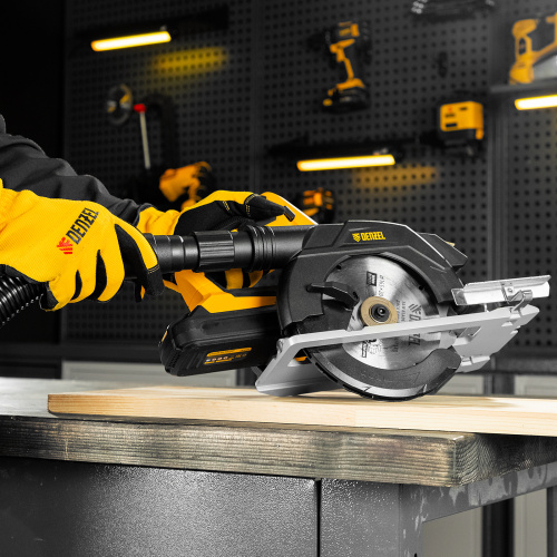 Пылесос строительный RVC20, 1400 Вт, бак 20 л, шланг 3 м, розетка с автосинхр. Denzel по ценам производителя в Уфе с доставкой по всей России