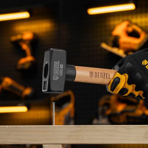 Кувалда, 1000 г, кованая головка, буковая рукоятка Denzel по ценам производителя в Уфе с доставкой по всей России