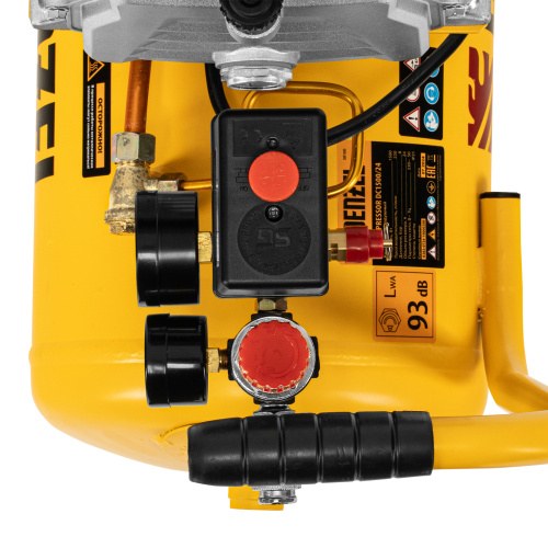 Компрессор воздушный DC1500/24, прямой привод, 1.5 кВт, 24 литра, 220 л/мин Denzel по ценам производителя в Уфе с доставкой по всей России