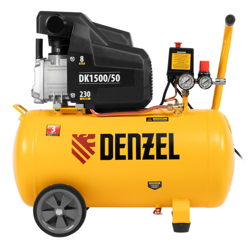 Компрессор воздушный DK1500/50, Х-PRO 1.5 кВт, 230 л/мин, 50 л Denzel по ценам производителя в Уфе с доставкой по всей России