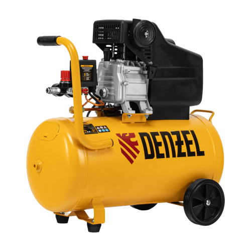 Компрессор воздушный, прямой привод DC1500/50, 1.5 кВт, 50 литров, 220 л/мин Denzel по ценам производителя в Уфе с доставкой по всей России