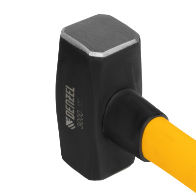 Кувалда 3000 г, кованая, фибергласовая  рукоятка c TPR покрытием, 880 мм Denzel по ценам производителя в Уфе с доставкой по всей России