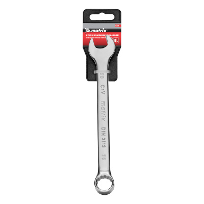 Ключ комбинированный, 20 мм, CrV, полированный хром Matrix по ценам производителя в Уфе с доставкой по всей России