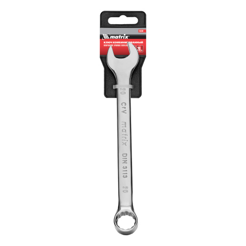 Ключ комбинированный, 20 мм, CrV, полированный хром Matrix по ценам производителя в Уфе с доставкой по всей России