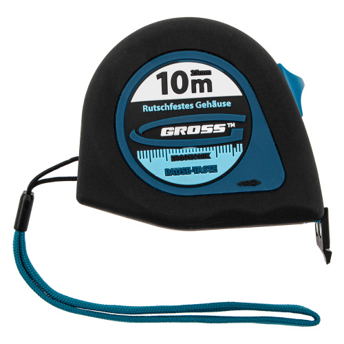 Рулетка "Ergonomisch",10 м x 25 мм,магнитный обрезиненный зацеп Gross по ценам производителя в Уфе с доставкой по всей России