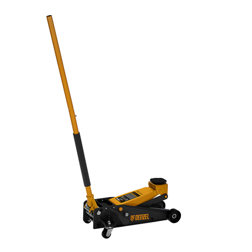 Домкрат гидравлический подкатной 3 т, с фиксатором, быстрый подъем, 135-480 мм, профессиональный Denzel по ценам производителя в Уфе с доставкой по всей России