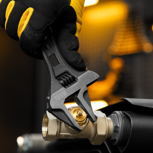 Ключ разводной 155 мм, CrV, кованый, укороченная рукоятка Denzel по ценам производителя в Уфе с доставкой по всей России