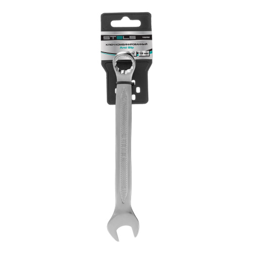 Ключ комбинированный, 15 мм, CrV, антислип Stels по ценам производителя в Уфе с доставкой по всей России