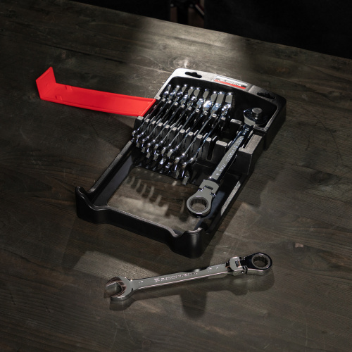 Набор ключей комбинированных, трещоточных шарнирных 11 шт. Matrix по ценам производителя в Уфе с доставкой по всей России