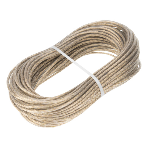 Трос металлополимерный прозрачный ПР-4.0, толщина 4.0 мм, моток 20 метров Сибртех по ценам производителя в Уфе с доставкой по всей России