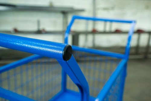 Тележка платформенная TOR ТП-2С (600х900) с бортами из сетки и двумя ручками (колеса 160 мм) по ценам производителя в Уфе с доставкой по всей России