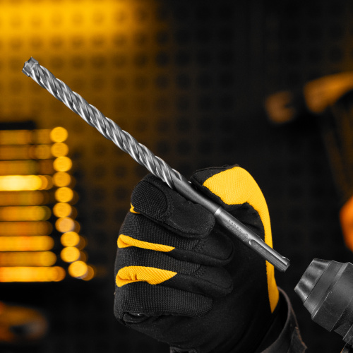 Бур по бетону, цельная крестовая пластина, 12x215 мм, SDS PLUS Denzel по ценам производителя в Уфе с доставкой по всей России