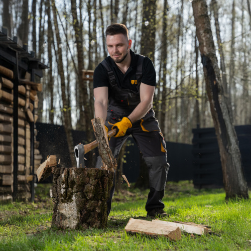 Топор кованый, 1360 г, американский тип, буковая рукоятка, 700мм, EFP Denzel по ценам производителя в Уфе с доставкой по всей России