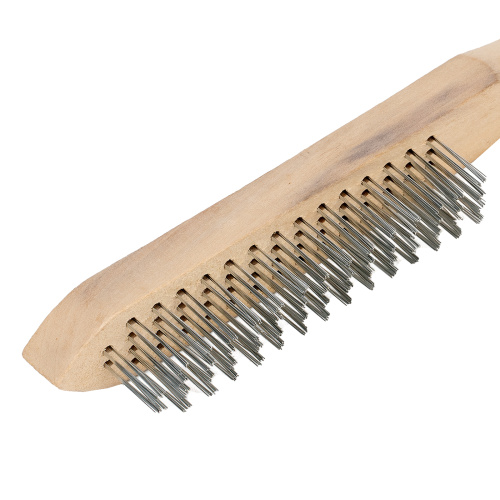 Щетка четырехрядная металлическая с деревянной ручкой Sparta по ценам производителя в Уфе с доставкой по всей России