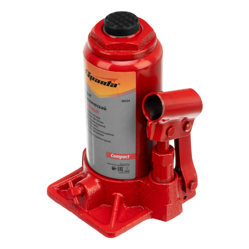 Домкрат гидравлический бутылочный 8 т, h подъема 180-350 мм Sparta Compact по ценам производителя в Уфе с доставкой по всей России